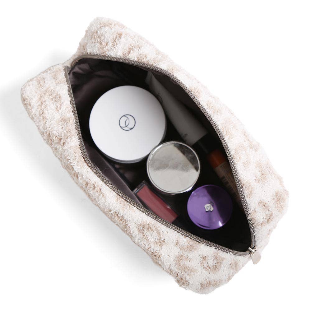 Super Soft Leopard Travel Pouch
