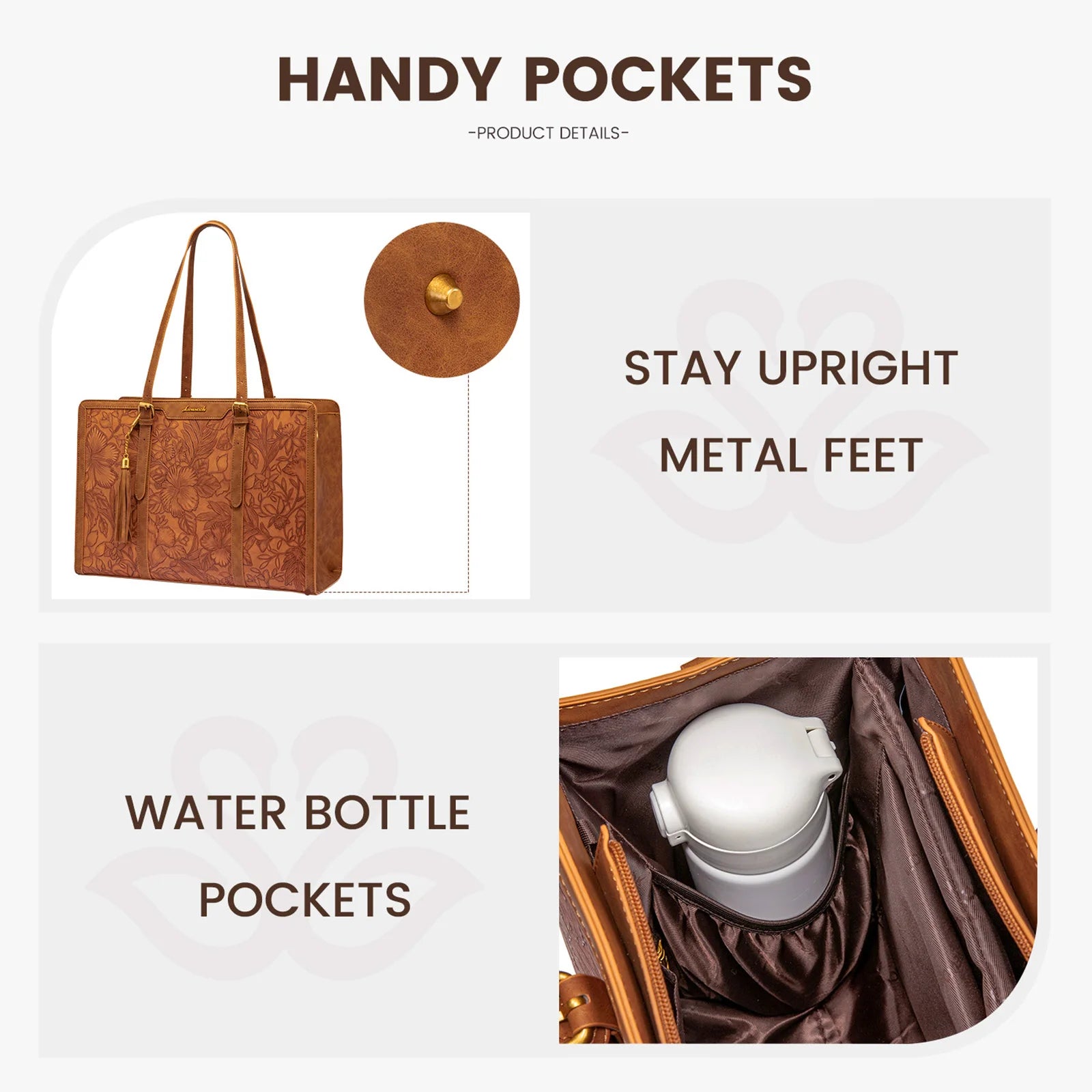 LOVEVOOK Laptop Bag for Women Vintage