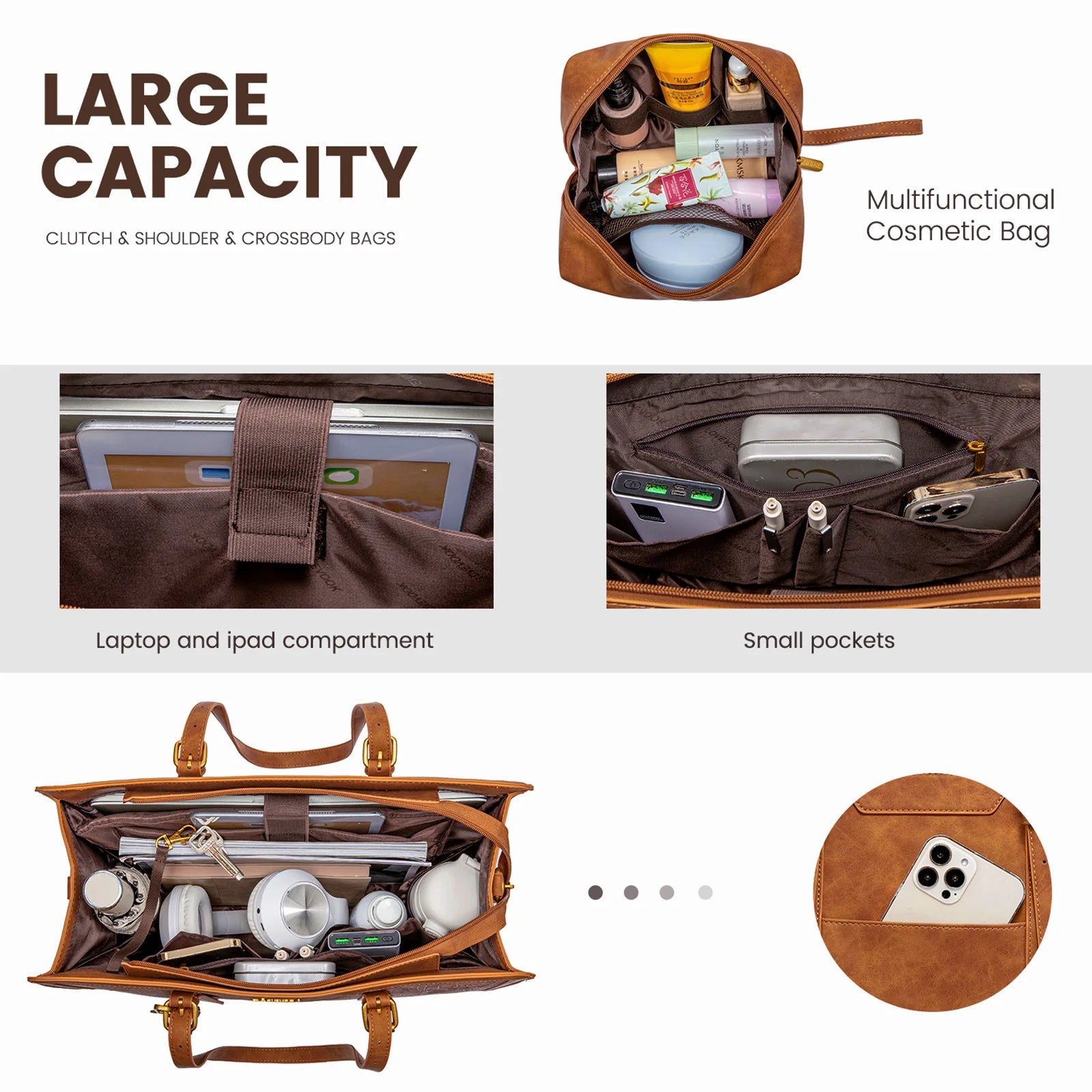 LOVEVOOK Laptop Bag for Women Vintage