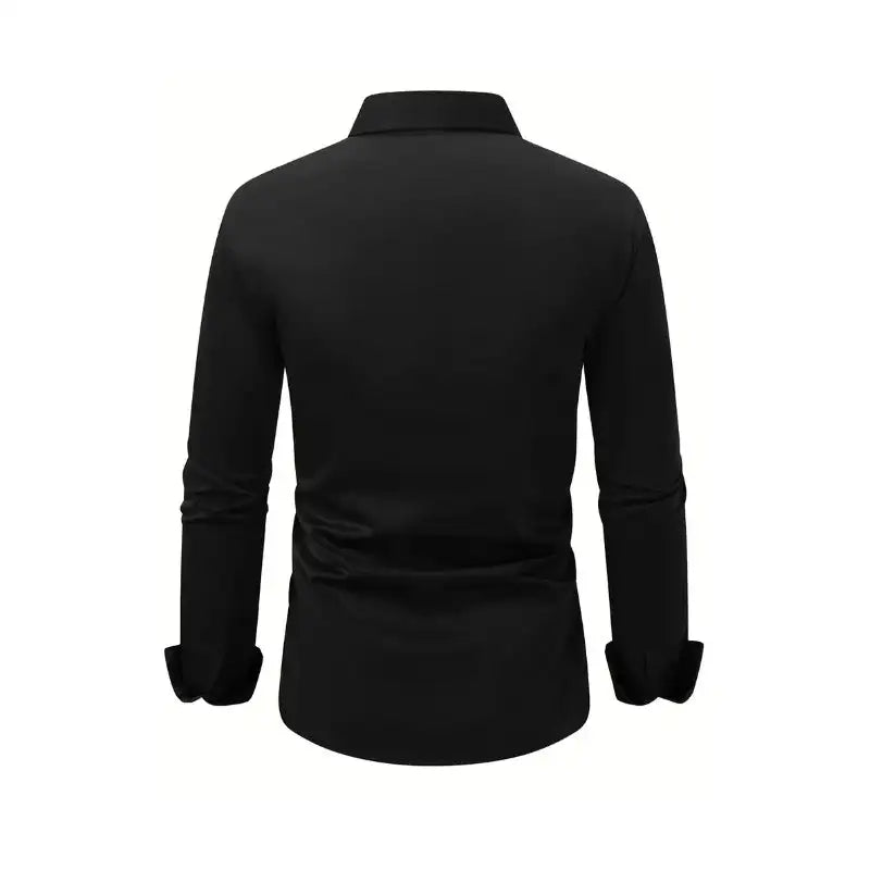 Men's Long Sleeve Business Formal Wear Slim Fit Shirt