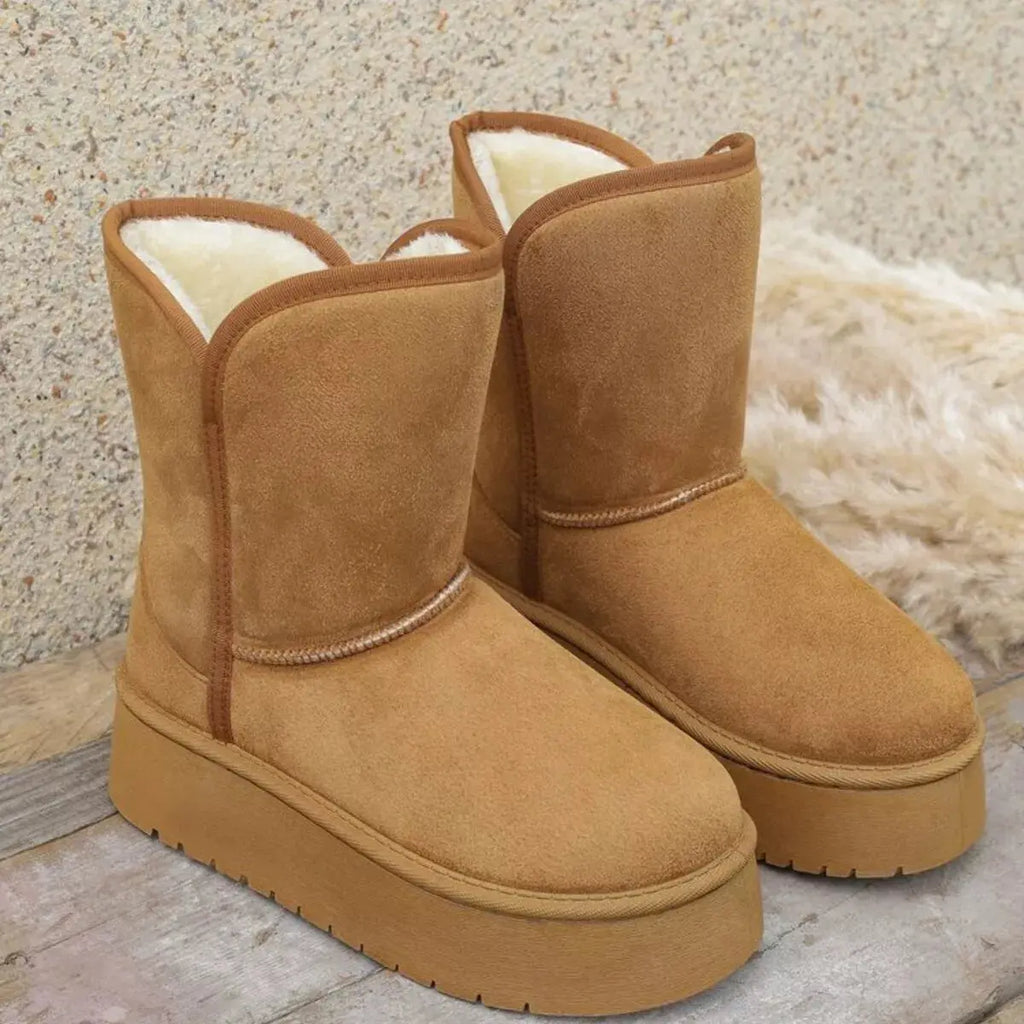 Round Toe Platform Boots