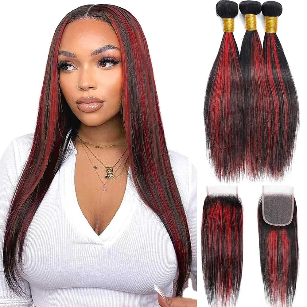 Human Hair Bundles with Closure 12A Straight Bundles Human Hair With Closure 100% Unprocessed Burmese Virgin Raw Hair Bundles