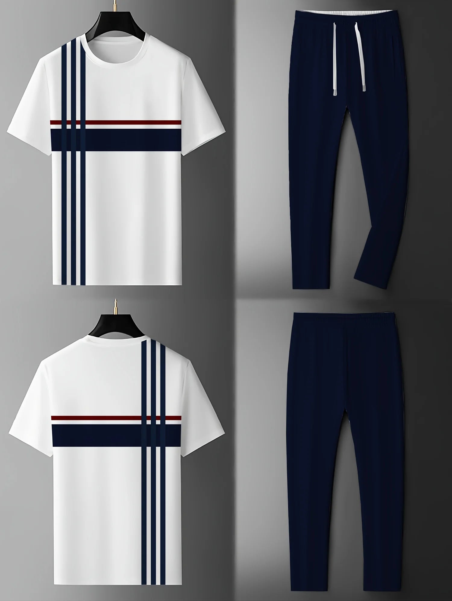 The new men's set for summer is 3D printed casual fashionable lightweight and sporty