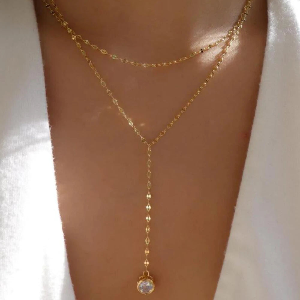 Vintage New Gold Color Multiple Styles Necklace