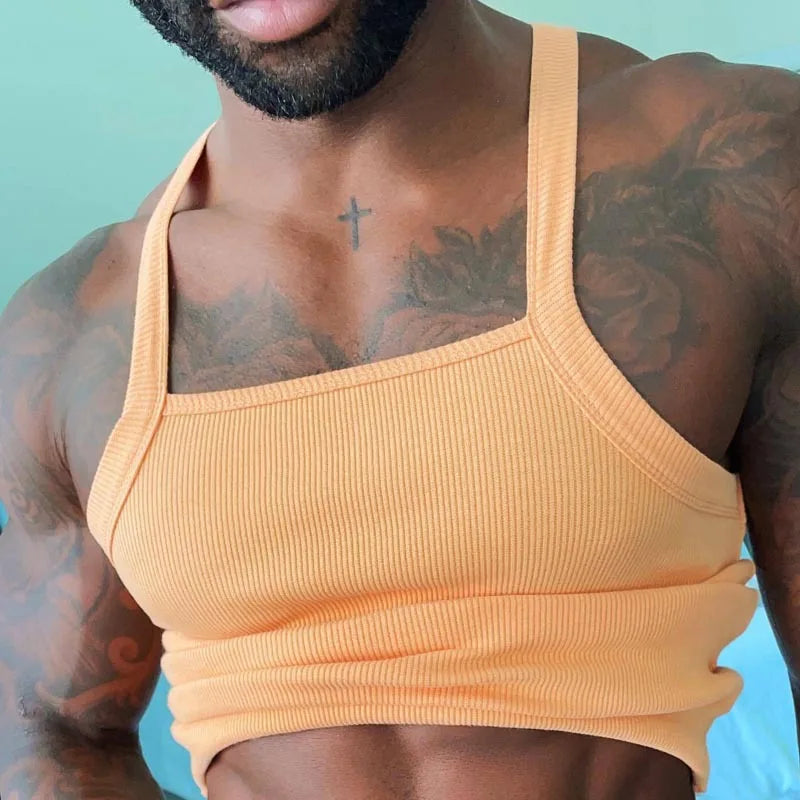 Mens Suits Knitted Sleeveless Vest And Shorts Two Piece set