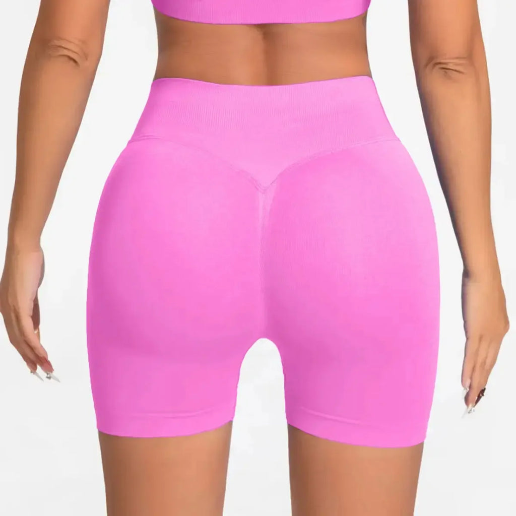 Seamless 4.5" Gym Shorts Woman Scrunch Butt Fitness