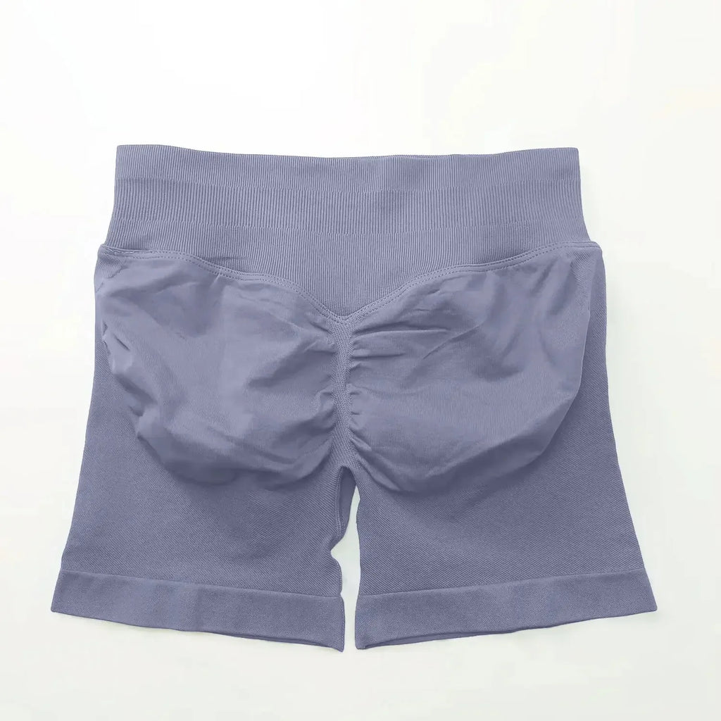 Seamless 4.5" Gym Shorts Woman Scrunch Butt Fitness