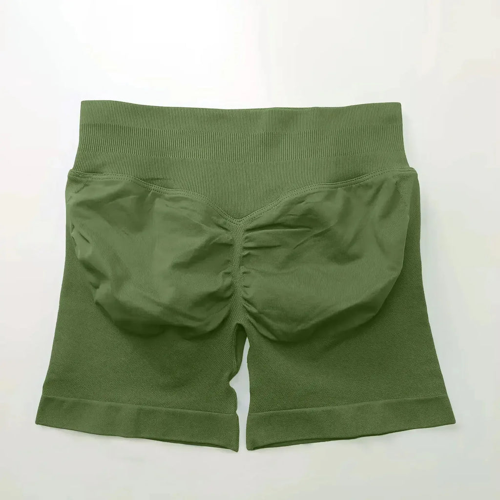 Seamless 4.5" Gym Shorts Woman Scrunch Butt Fitness