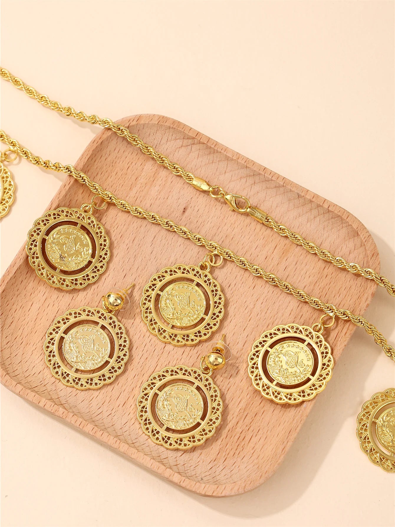 1 Set Simple, Fashionable & Luxurious Women's Jewelry Set (Necklace & Earrings), For Wedding, Party, Gala & Festival Accessories